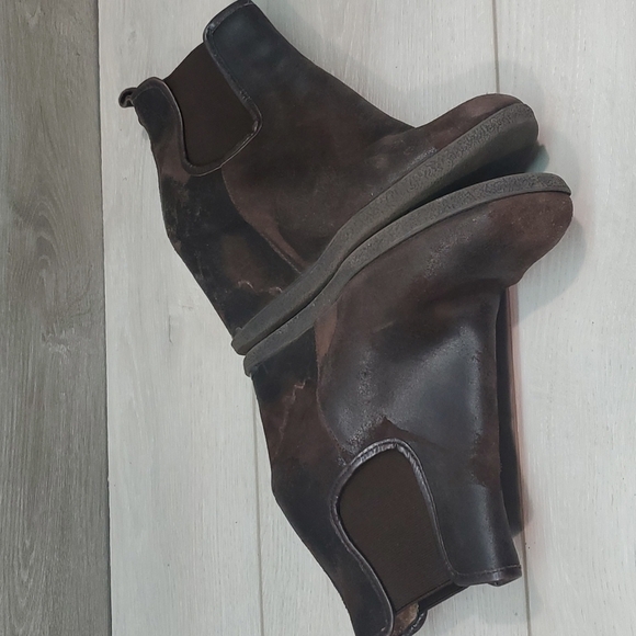 Donald j Pliner Womens Dillon Ankle Wedge Distressed Leather Boots shoes - Picture 8 of 13